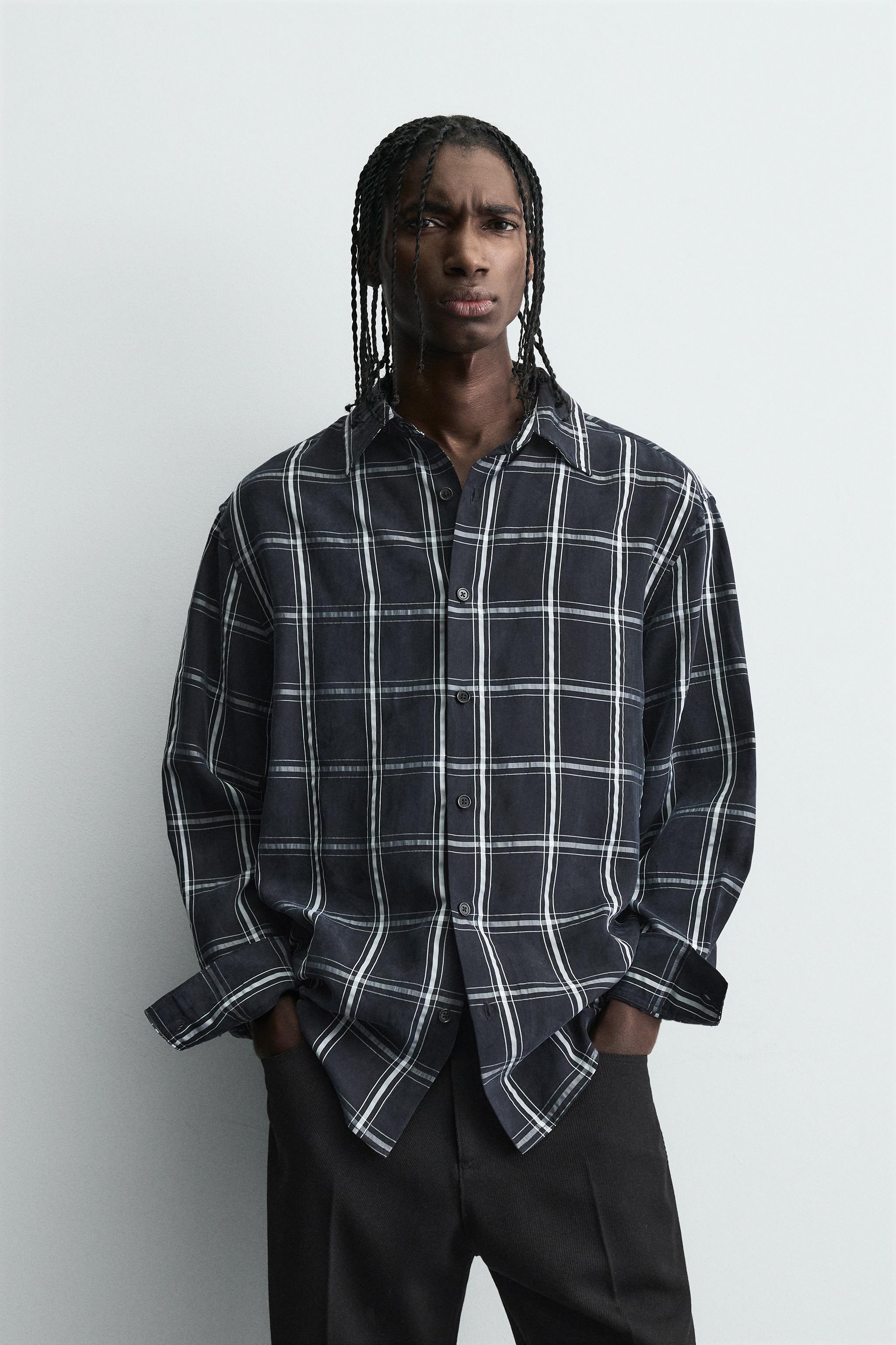 PLAID FLUID SHIRT